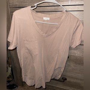 Brown vneck t shirt
